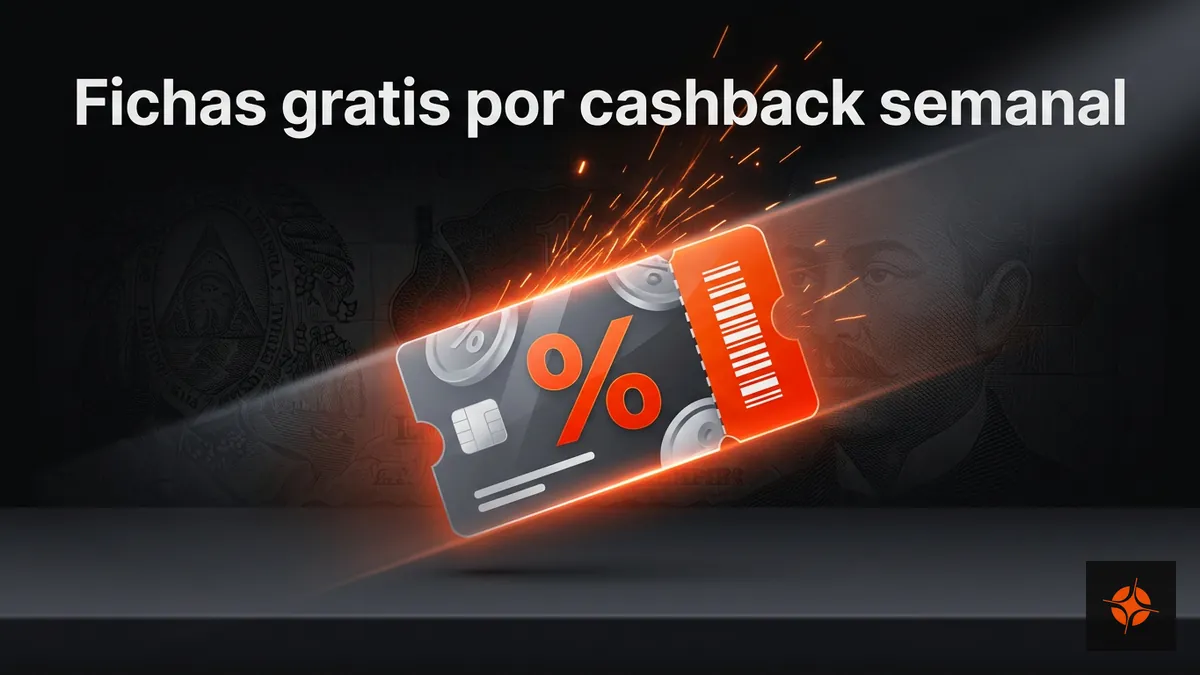 Promoción de fichas gratis y cashback semanal en el Casino En Vivo de Betpro Honduras