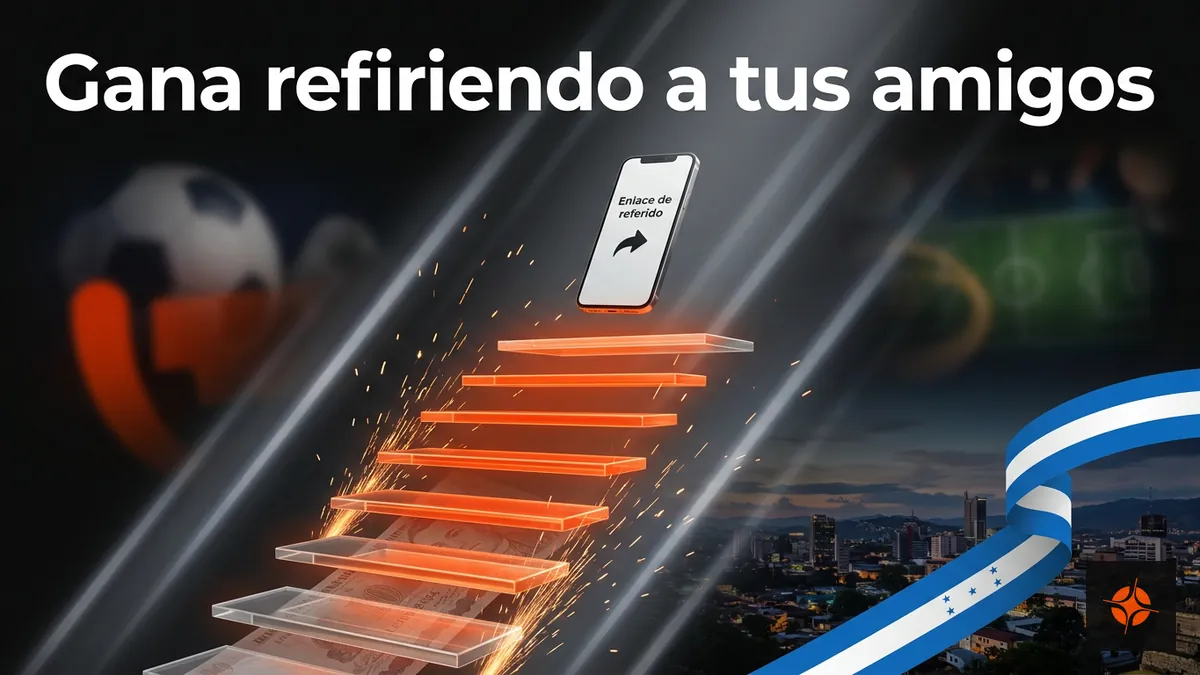 Escalera de recompensas del programa de referidos de Betpro Honduras, sin código, solo un enlace personal
